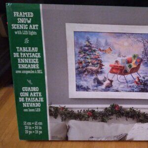 Framed Scenic Art, LED lights